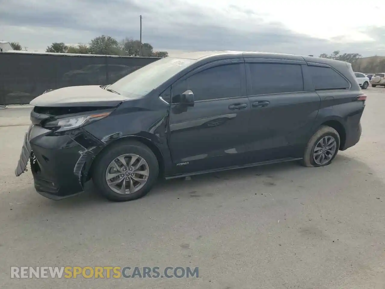 1 Photograph of a damaged car 5TDKRKEC1MS047795 TOYOTA All Models 2021