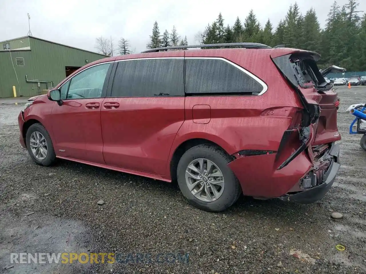 2 Photograph of a damaged car 5TDKRKEC1MS068811 TOYOTA All Models 2021