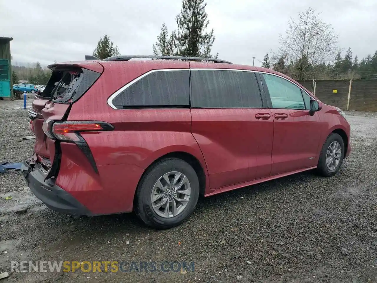 3 Photograph of a damaged car 5TDKRKEC1MS068811 TOYOTA All Models 2021