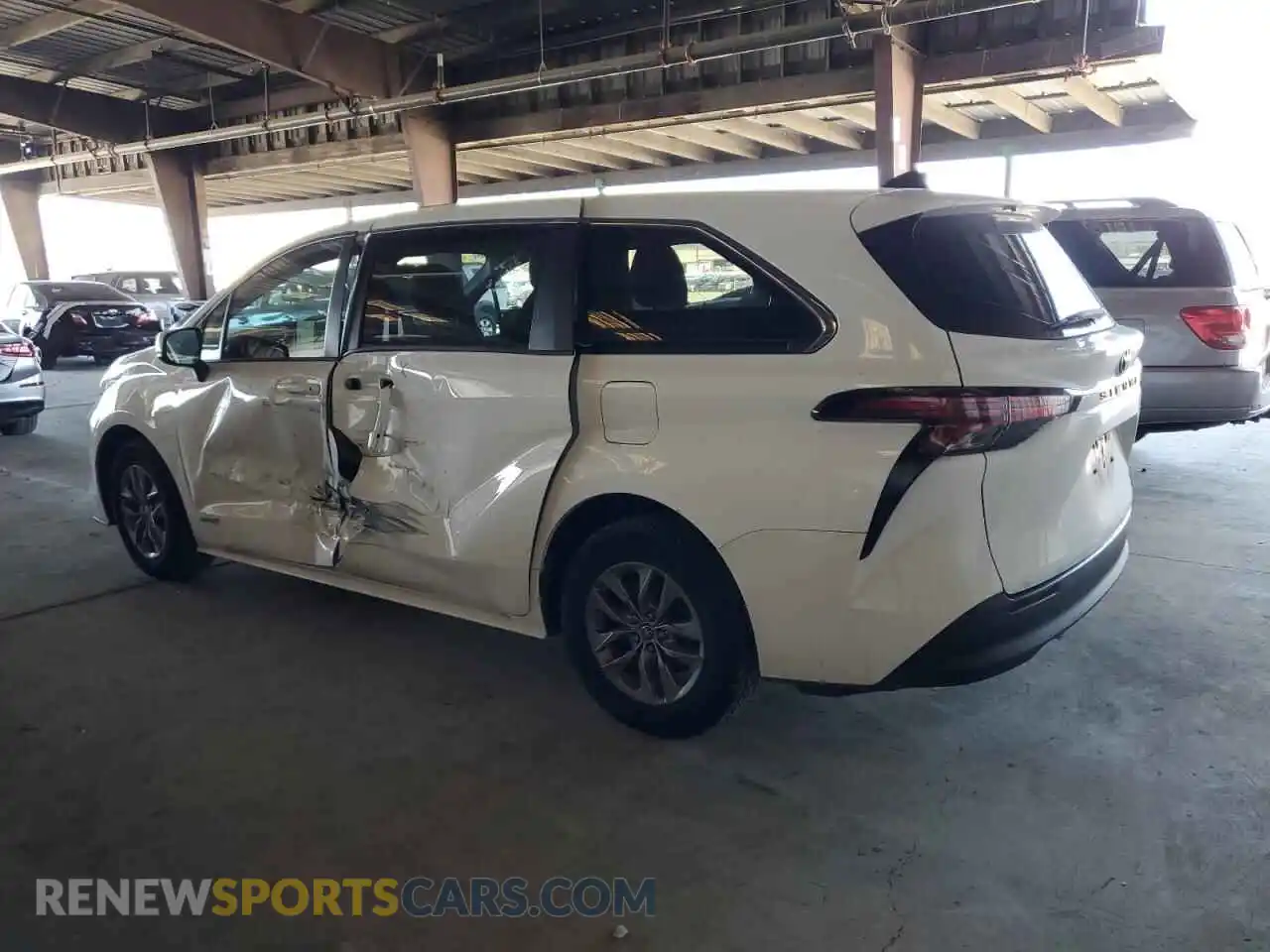2 Photograph of a damaged car 5TDKRKEC2MS038426 TOYOTA All Models 2021