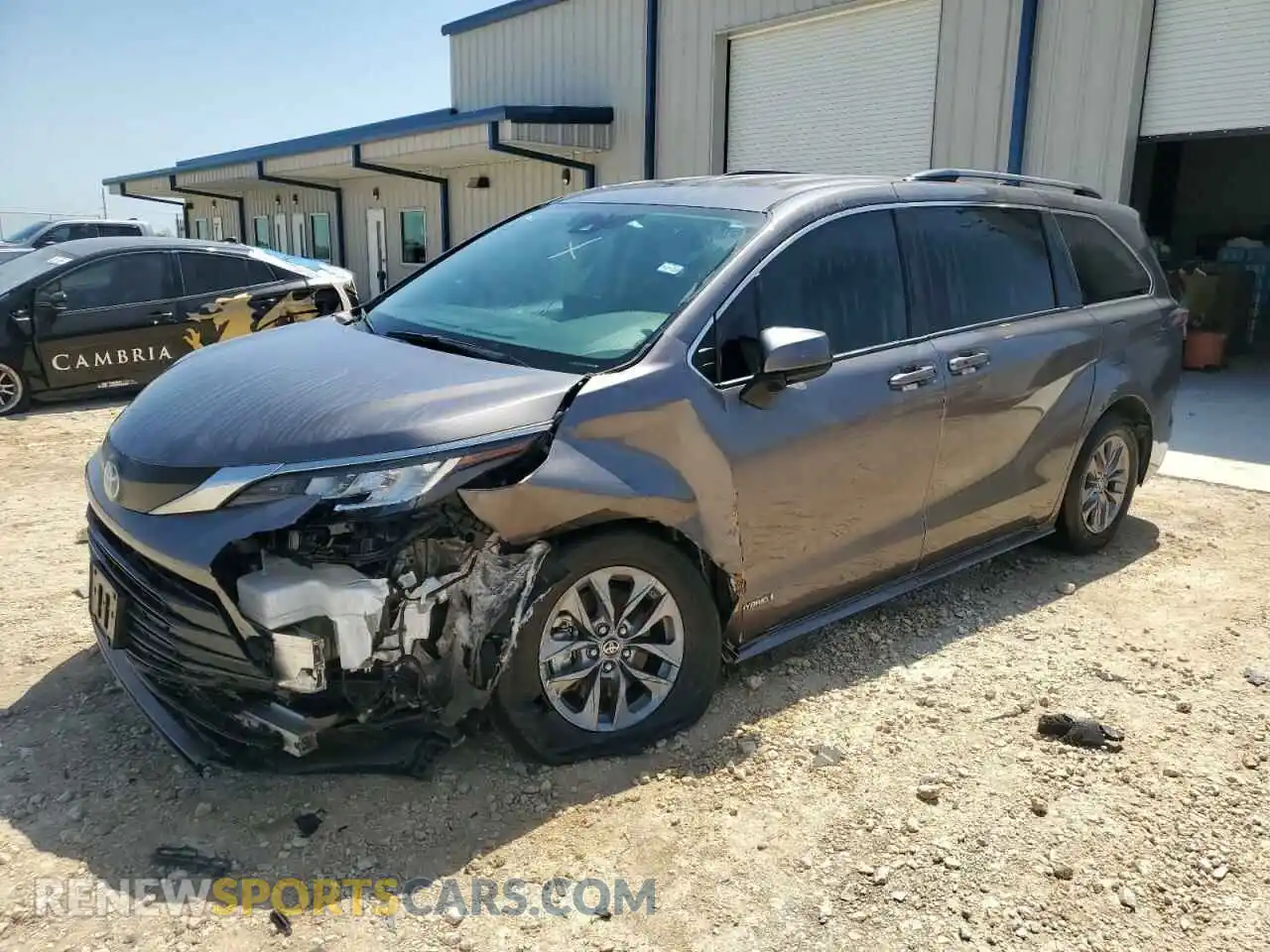 1 Photograph of a damaged car 5TDKRKEC3MS006469 TOYOTA All Models 2021