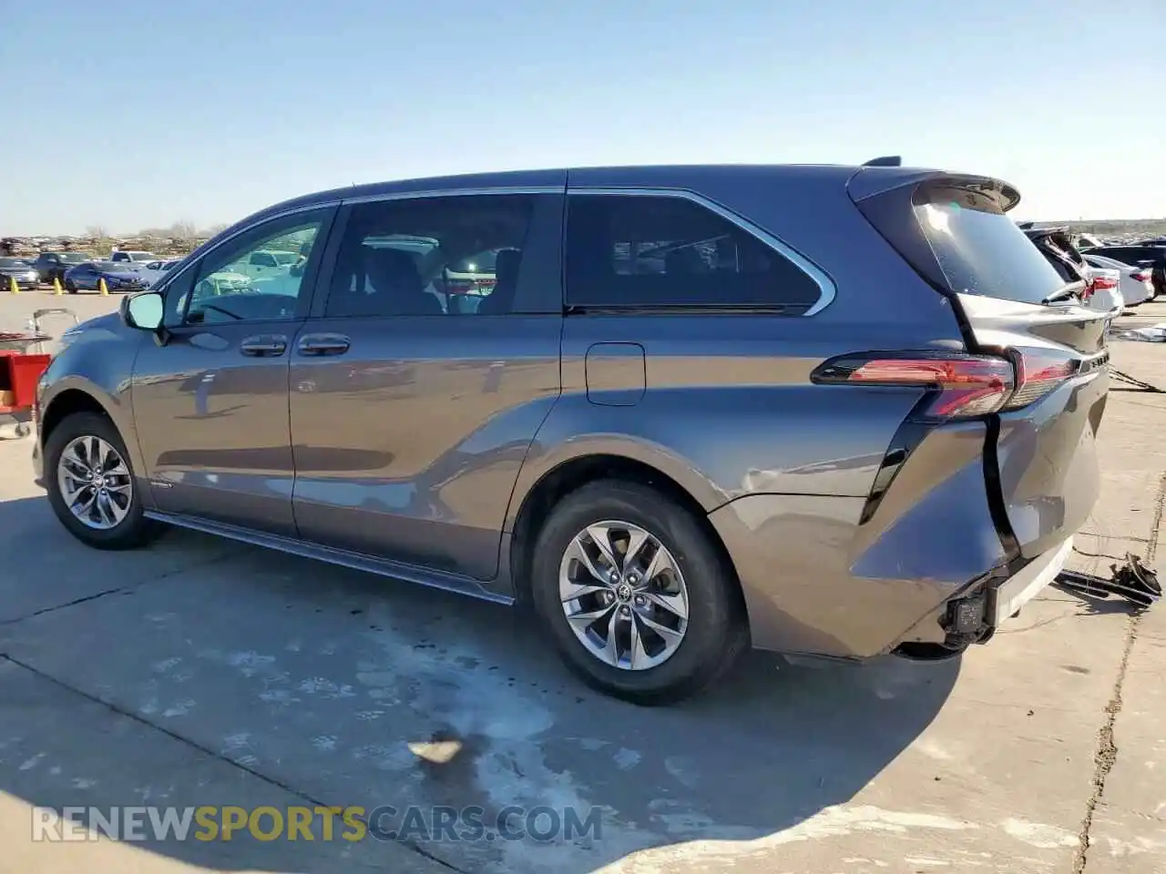2 Photograph of a damaged car 5TDKRKEC3MS045594 TOYOTA All Models 2021