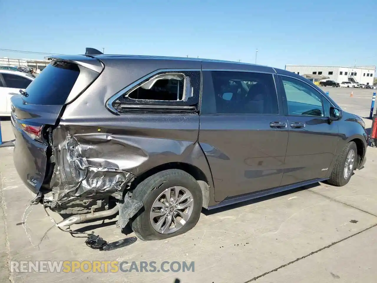 3 Photograph of a damaged car 5TDKRKEC3MS045594 TOYOTA All Models 2021