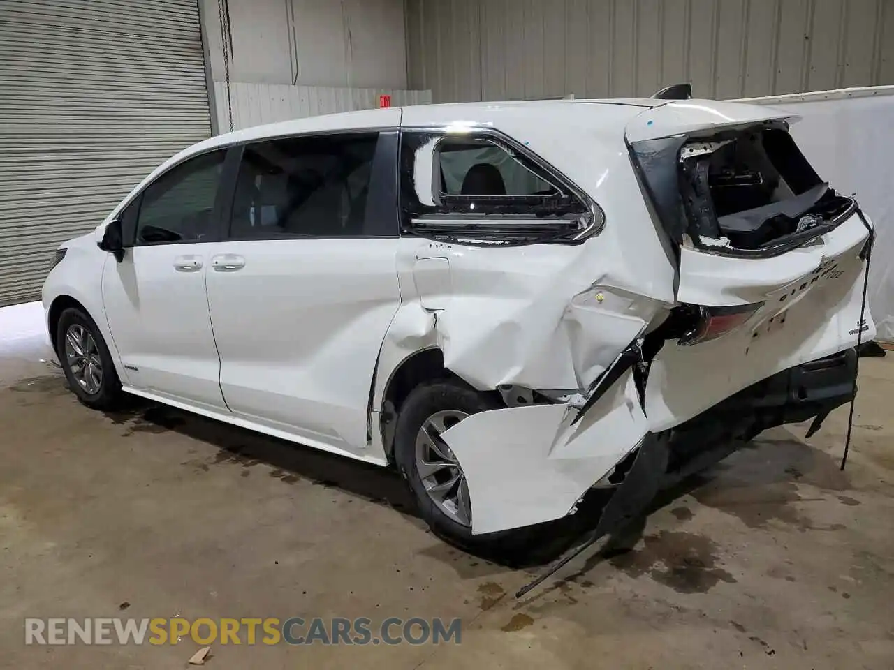 2 Photograph of a damaged car 5TDKRKEC3MS050648 TOYOTA All Models 2021