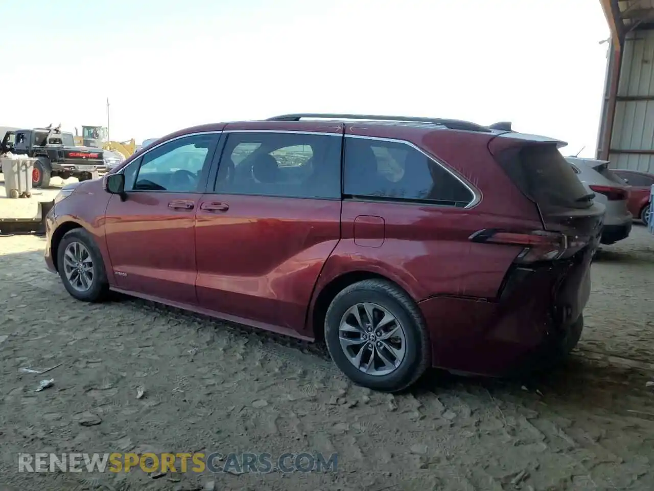 2 Photograph of a damaged car 5TDKRKEC3MS051072 TOYOTA All Models 2021