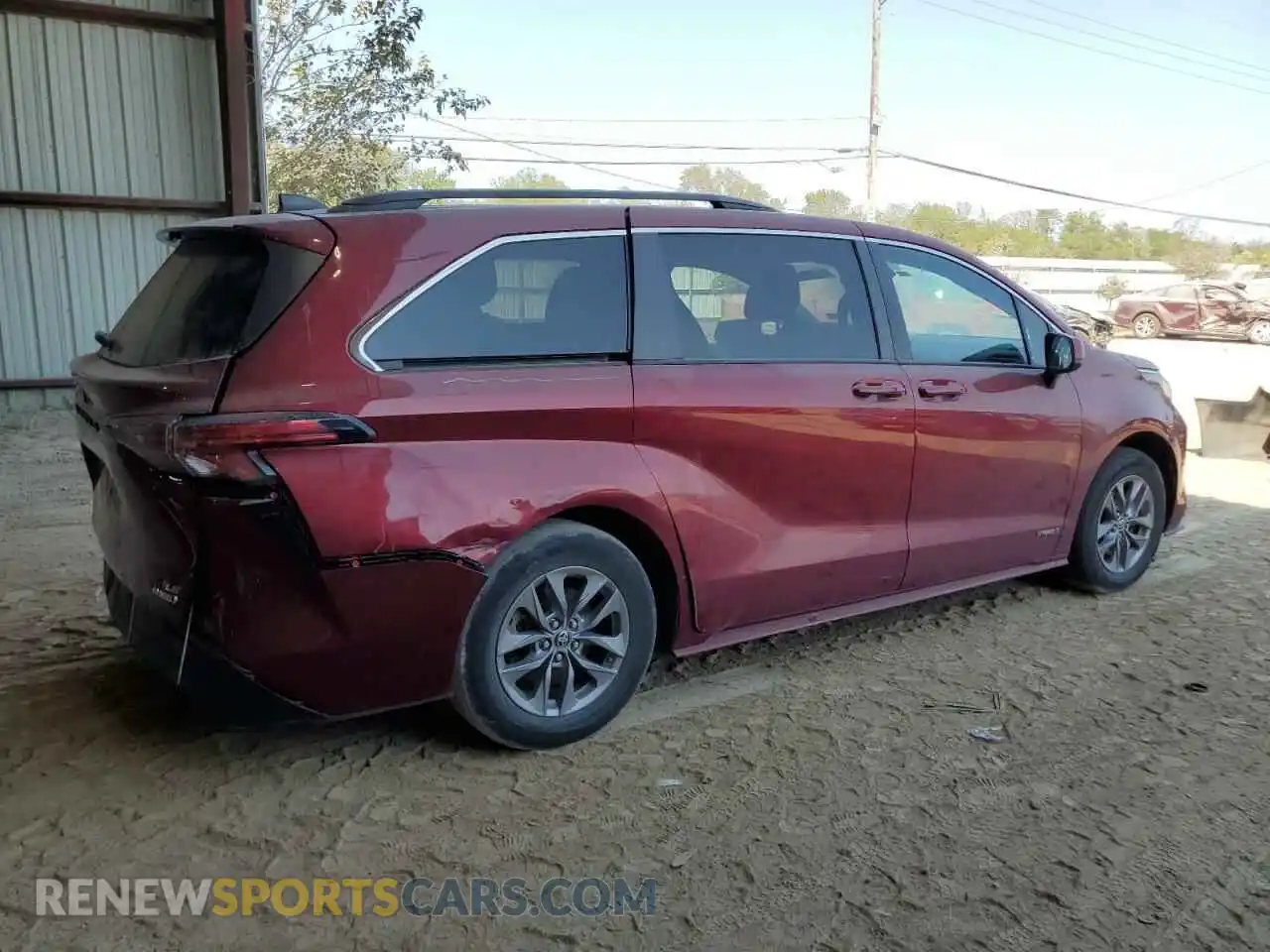 3 Photograph of a damaged car 5TDKRKEC3MS051072 TOYOTA All Models 2021