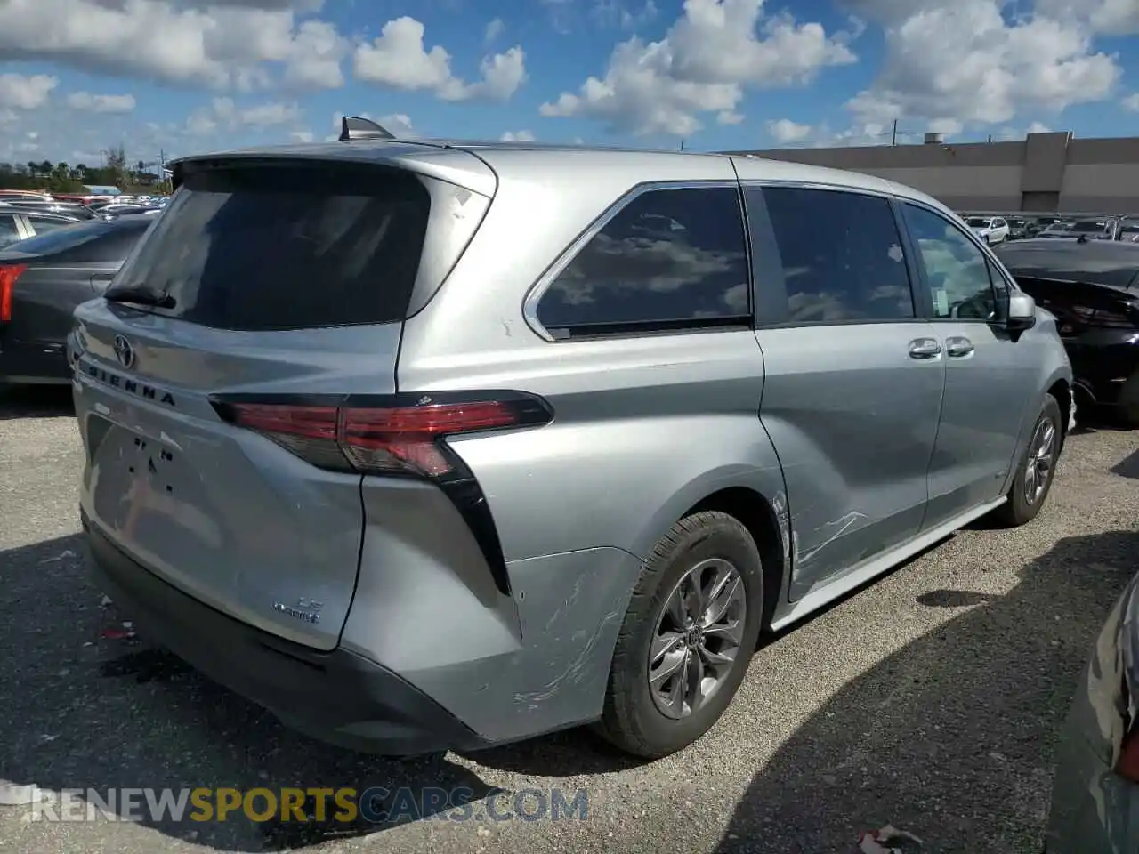 3 Photograph of a damaged car 5TDKRKEC3MS064212 TOYOTA All Models 2021