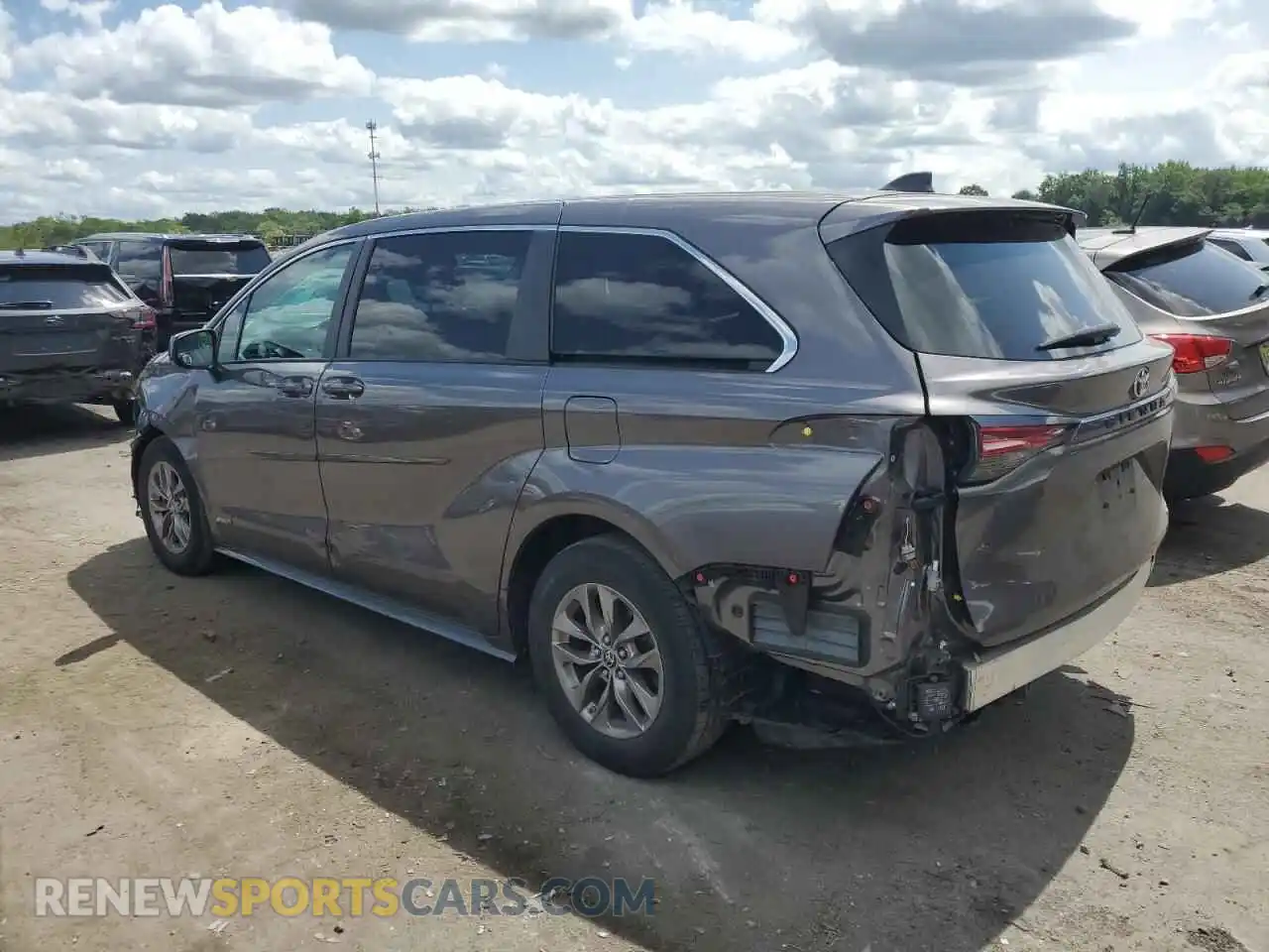 2 fotografías del automóvil dañado 5TDKRKEC4MS026441 TOYOTA All Models 2021