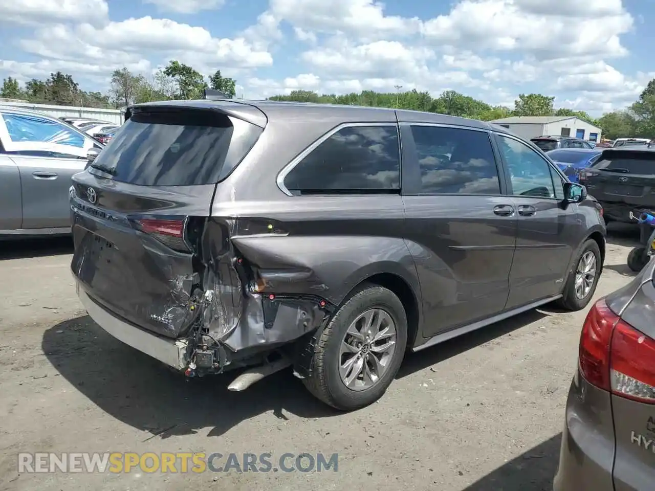 3 fotografías del automóvil dañado 5TDKRKEC4MS026441 TOYOTA All Models 2021