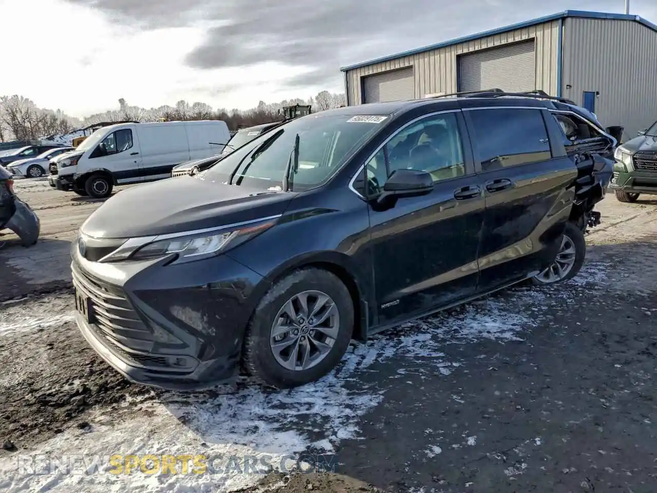 1 Photograph of a damaged car 5TDKRKEC4MS059813 TOYOTA All Models 2021