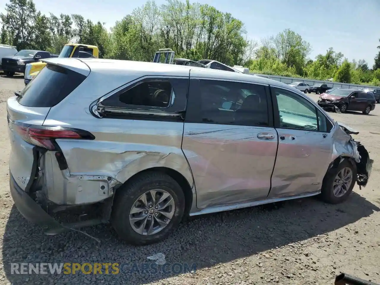 3 Photograph of a damaged car 5TDKRKEC5MS022995 TOYOTA All Models 2021