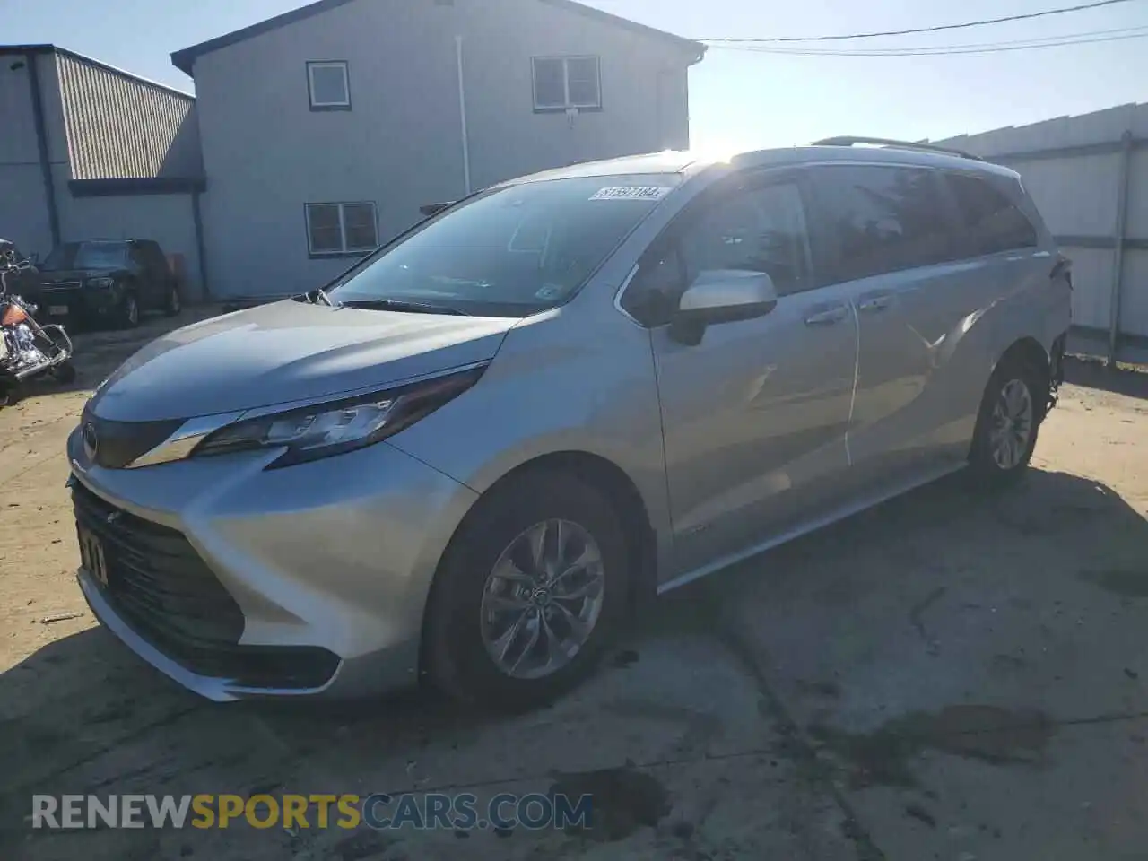 1 Photograph of a damaged car 5TDKRKEC5MS031518 TOYOTA All Models 2021