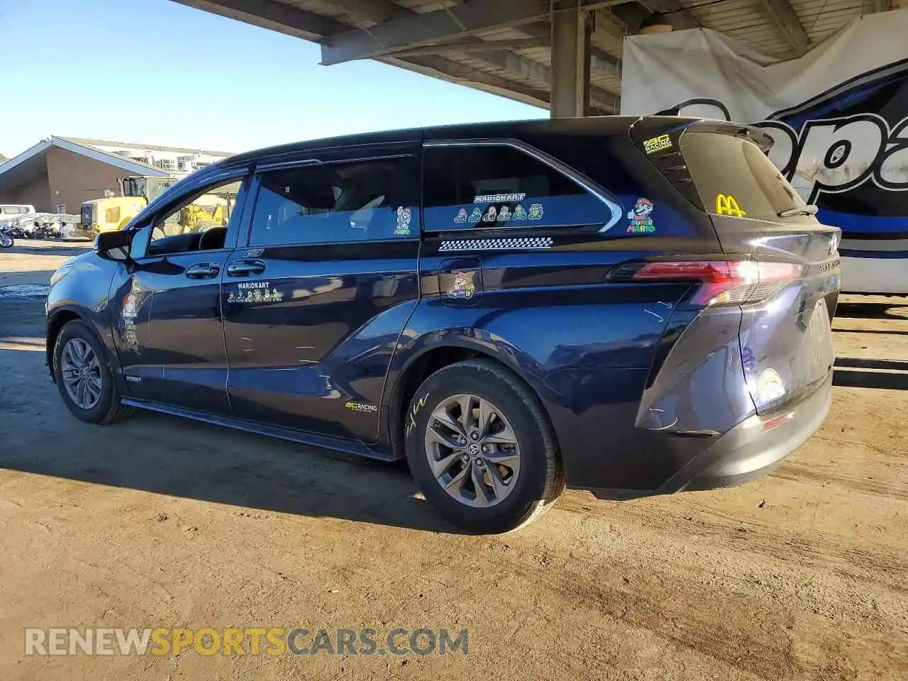 2 Photograph of a damaged car 5TDKRKEC5MS037139 TOYOTA All Models 2021