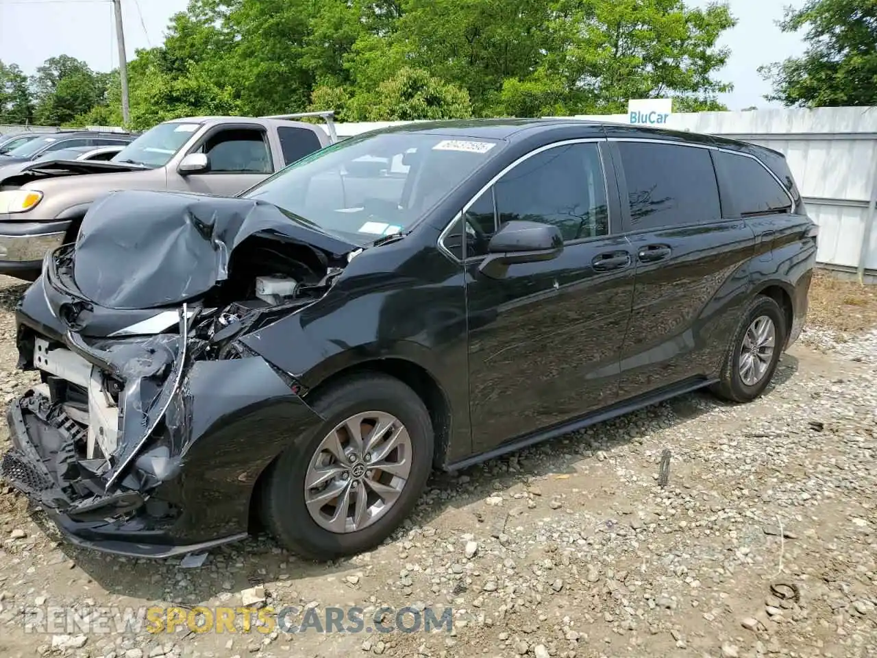 1 Photograph of a damaged car 5TDKRKEC5MS051249 TOYOTA All Models 2021