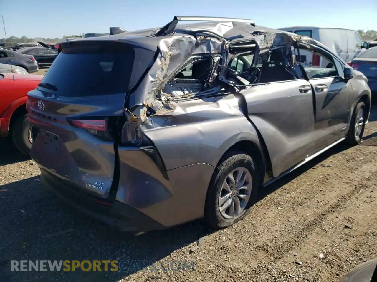 3 Photograph of a damaged car 5TDKRKEC5MS071663 TOYOTA All Models 2021