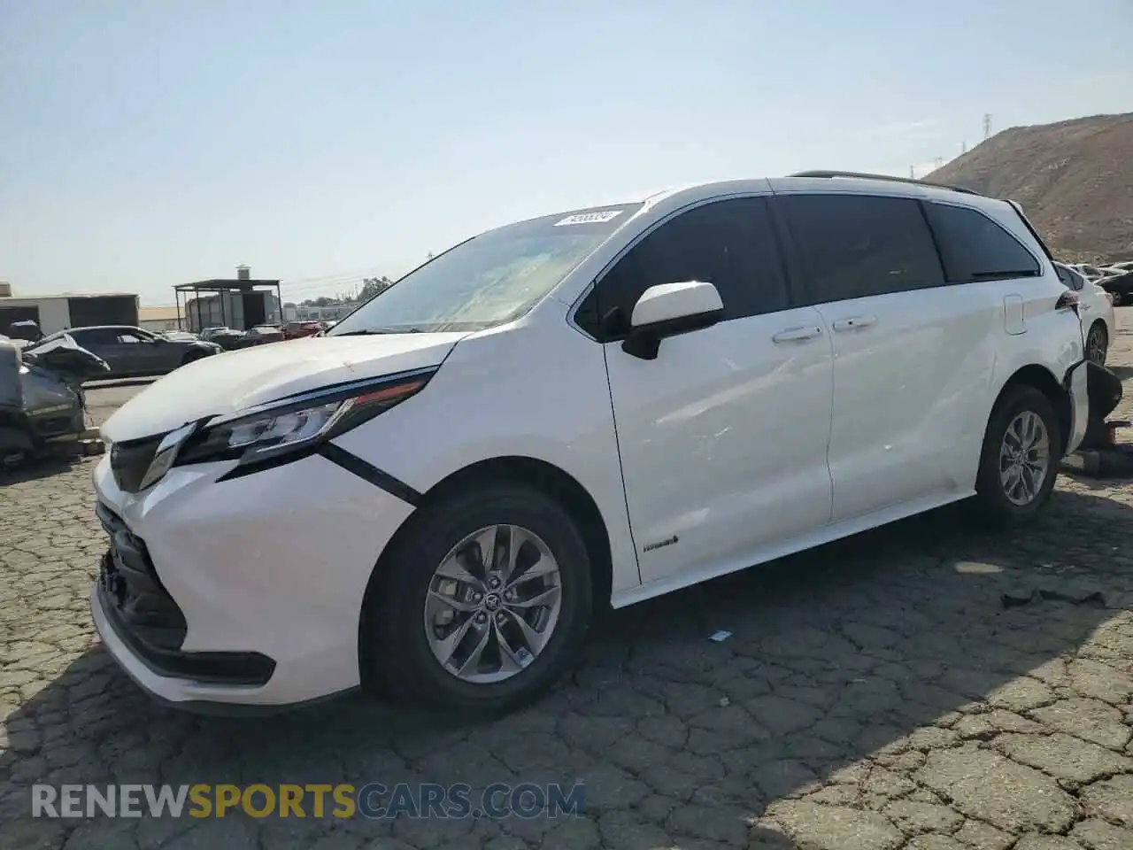 1 Photograph of a damaged car 5TDKRKEC6MS056802 TOYOTA All Models 2021