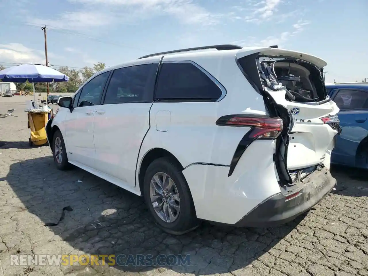 2 Photograph of a damaged car 5TDKRKEC6MS056802 TOYOTA All Models 2021