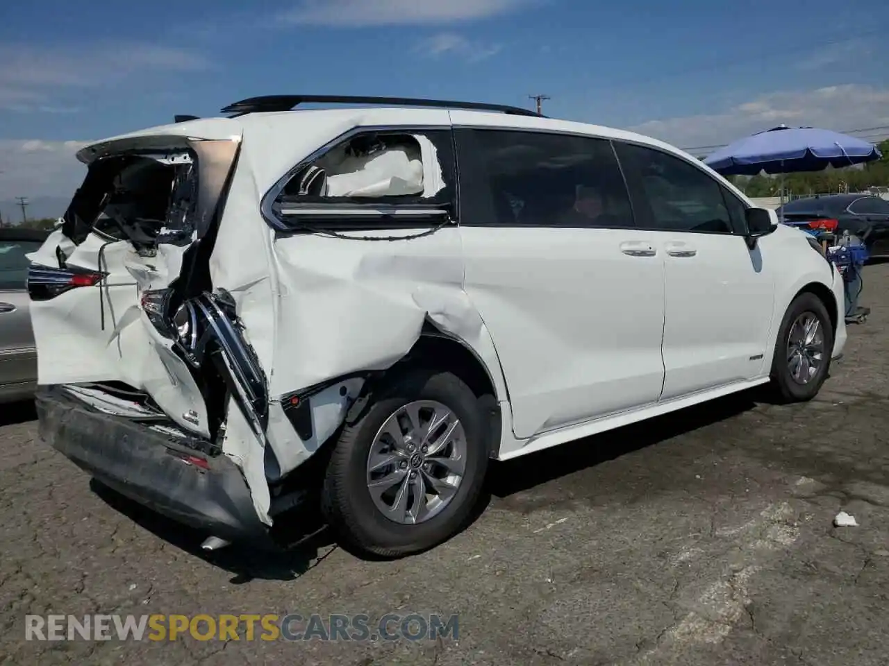 3 Photograph of a damaged car 5TDKRKEC6MS056802 TOYOTA All Models 2021