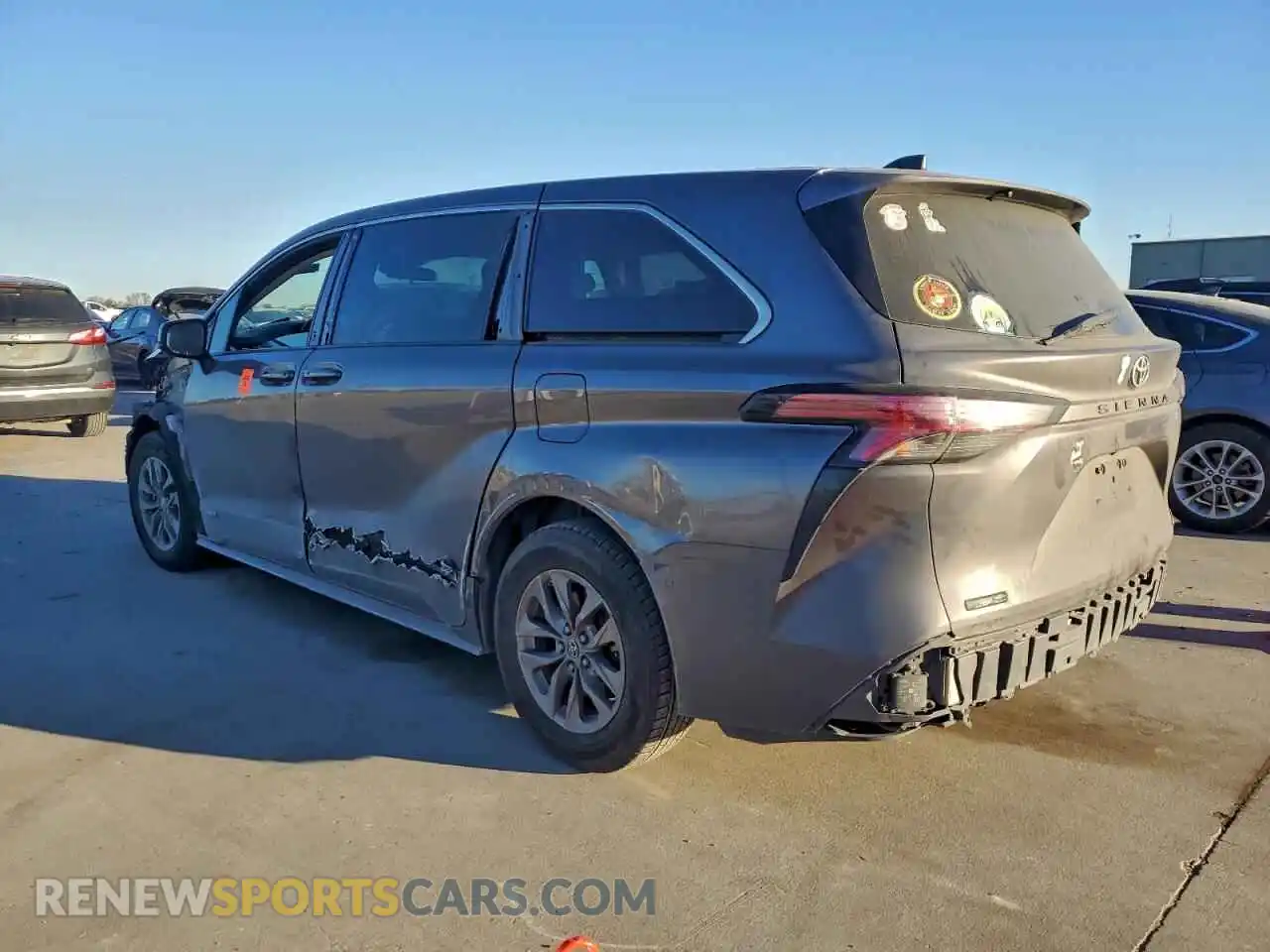 2 Photograph of a damaged car 5TDKRKEC7MS018463 TOYOTA All Models 2021