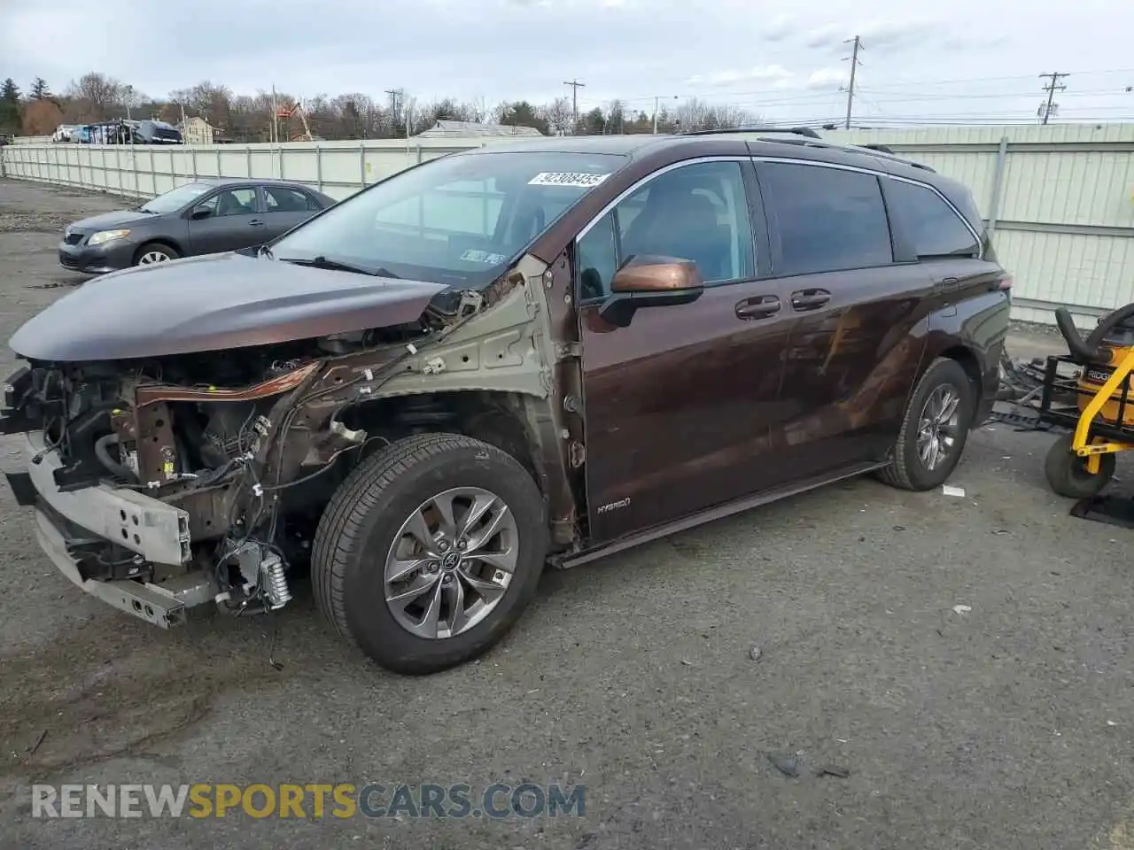 1 Photograph of a damaged car 5TDKRKEC7MS020388 TOYOTA All Models 2021