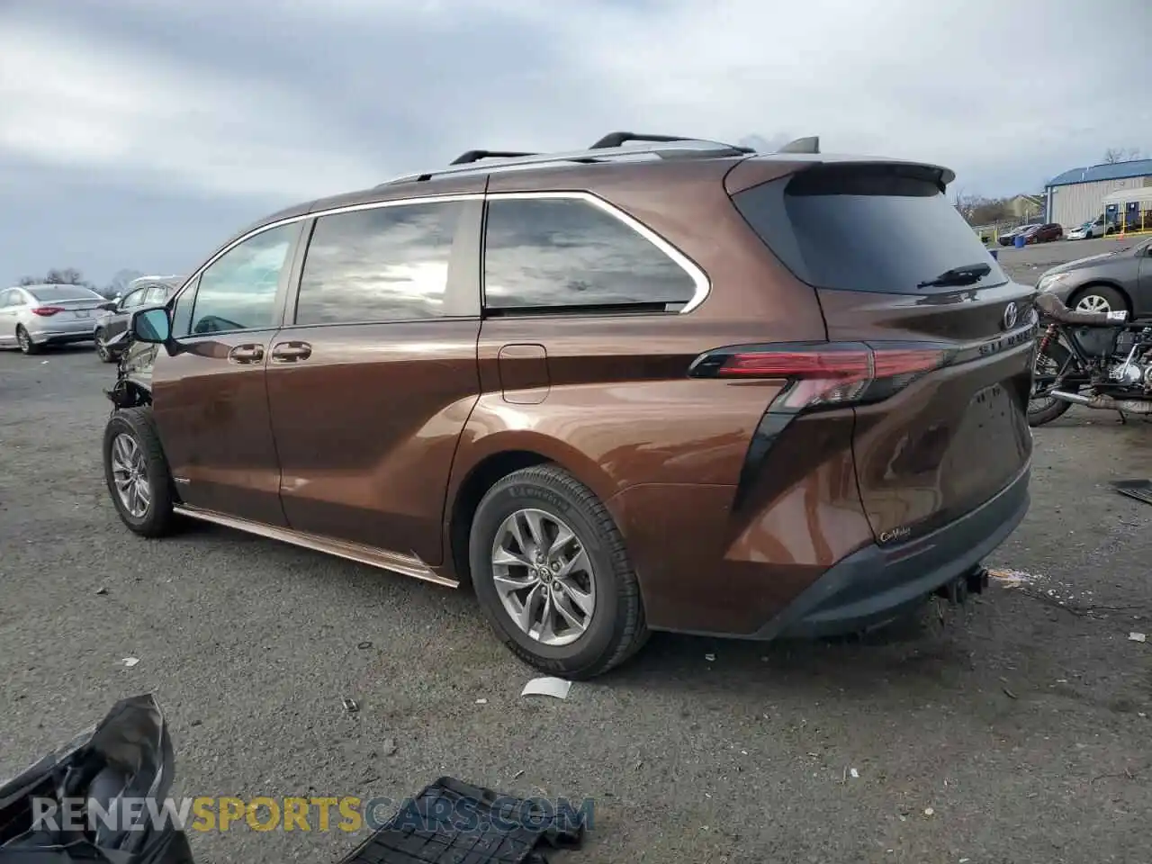 2 Photograph of a damaged car 5TDKRKEC7MS020388 TOYOTA All Models 2021