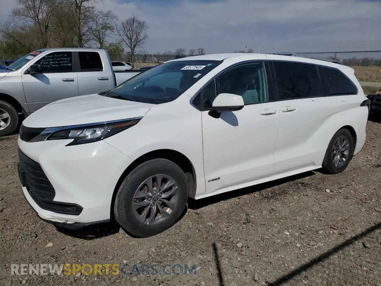 1 Photograph of a damaged car 5TDKRKEC7MS027437 TOYOTA All Models 2021