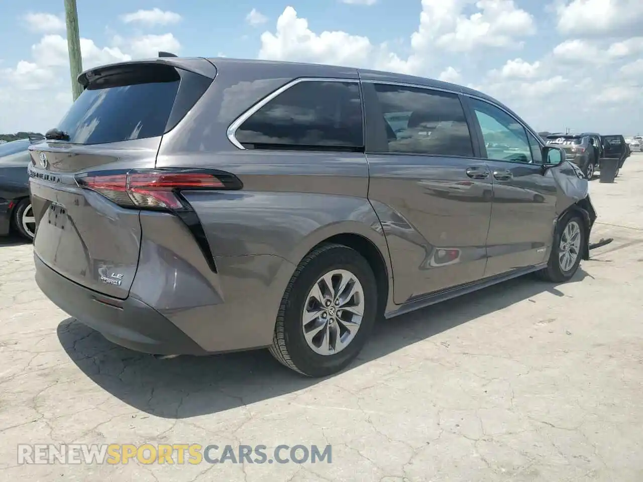 3 Photograph of a damaged car 5TDKRKEC7MS028099 TOYOTA All Models 2021