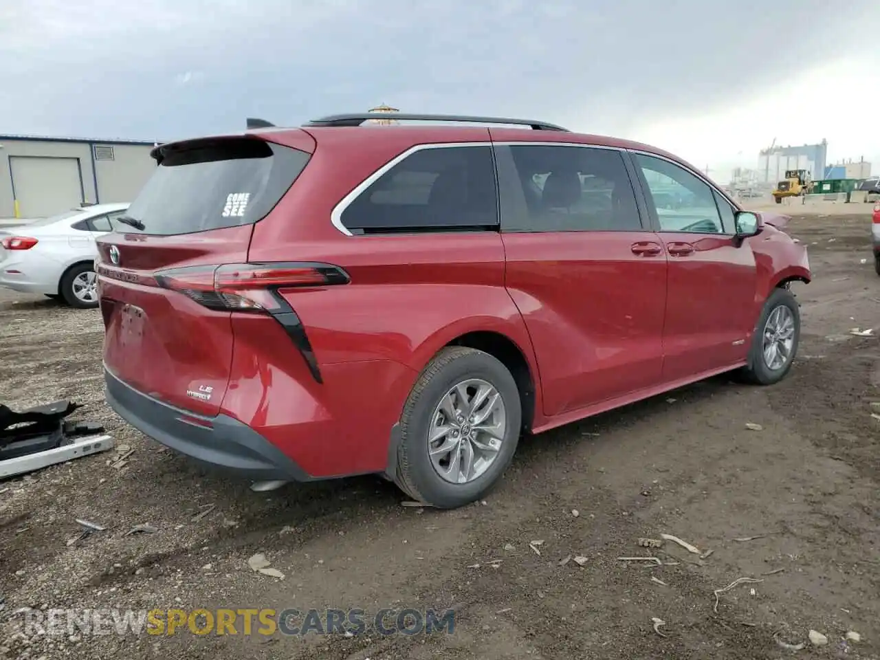3 Photograph of a damaged car 5TDKRKEC8MS065338 TOYOTA All Models 2021