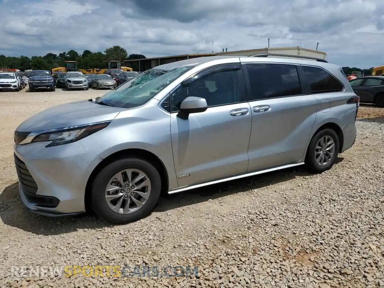 1 Photograph of a damaged car 5TDKRKECXMS002922 TOYOTA All Models 2021