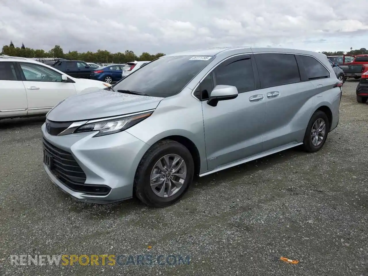 1 Photograph of a damaged car 5TDKRKECXMS047200 TOYOTA All Models 2021