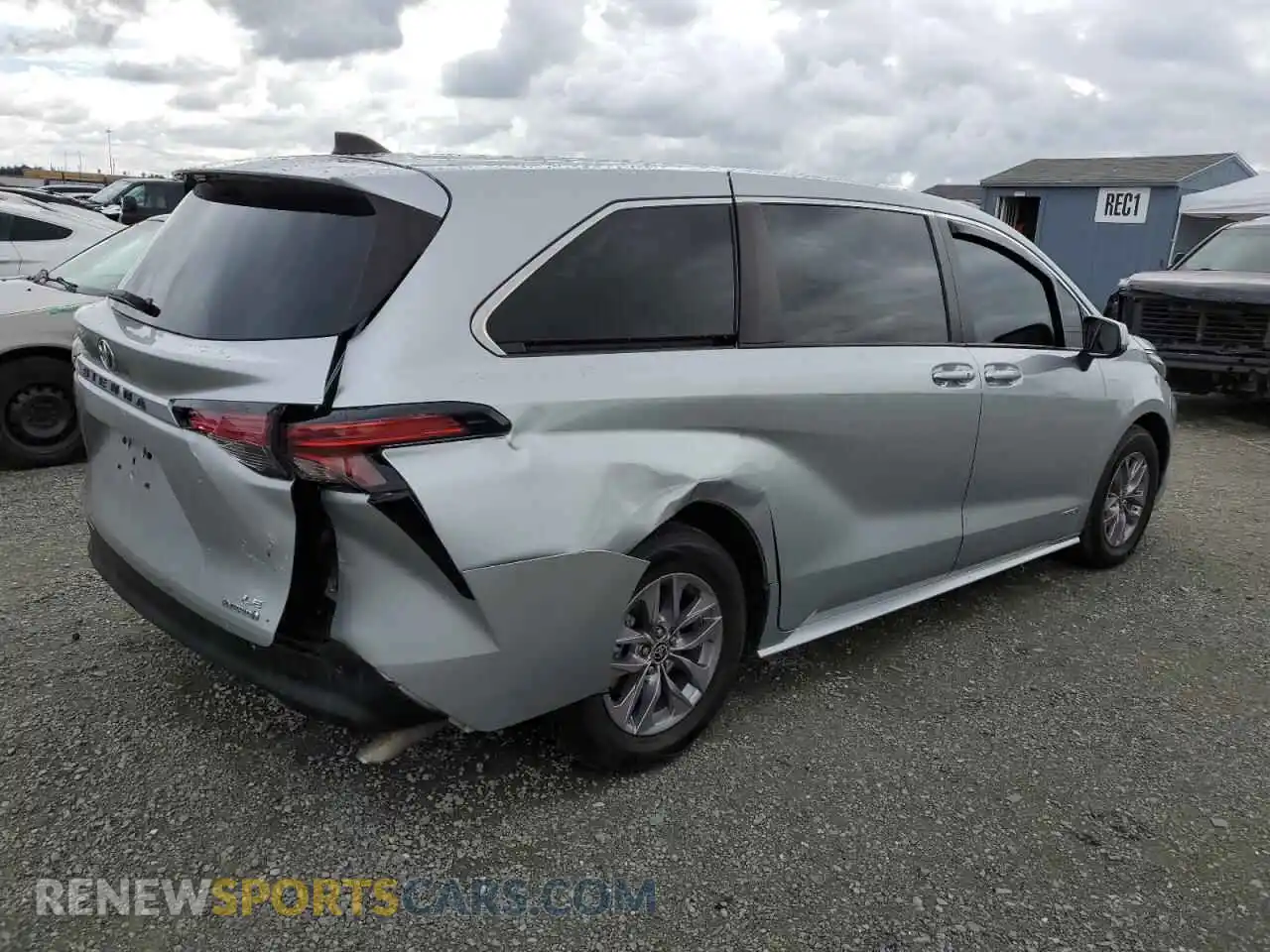 3 Photograph of a damaged car 5TDKRKECXMS047200 TOYOTA All Models 2021