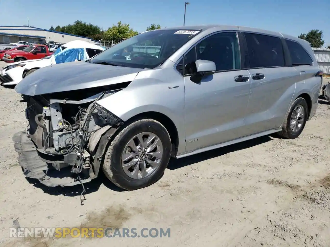 1 Photograph of a damaged car 5TDKSKFC0MS022096 TOYOTA All Models 2021