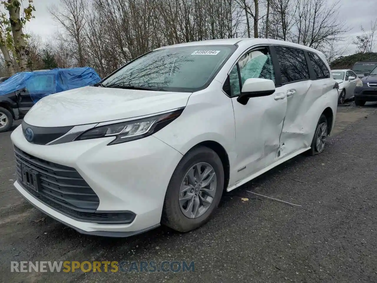 1 Photograph of a damaged car 5TDKSKFC1MS017585 TOYOTA All Models 2021