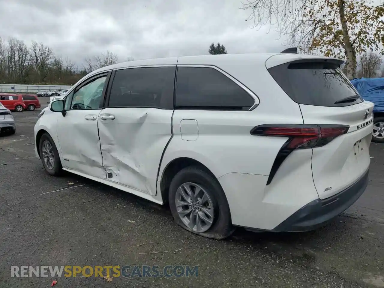2 Photograph of a damaged car 5TDKSKFC1MS017585 TOYOTA All Models 2021