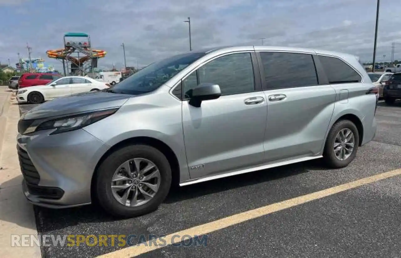 2 Photograph of a damaged car 5TDKSKFC1MS035875 TOYOTA All Models 2021