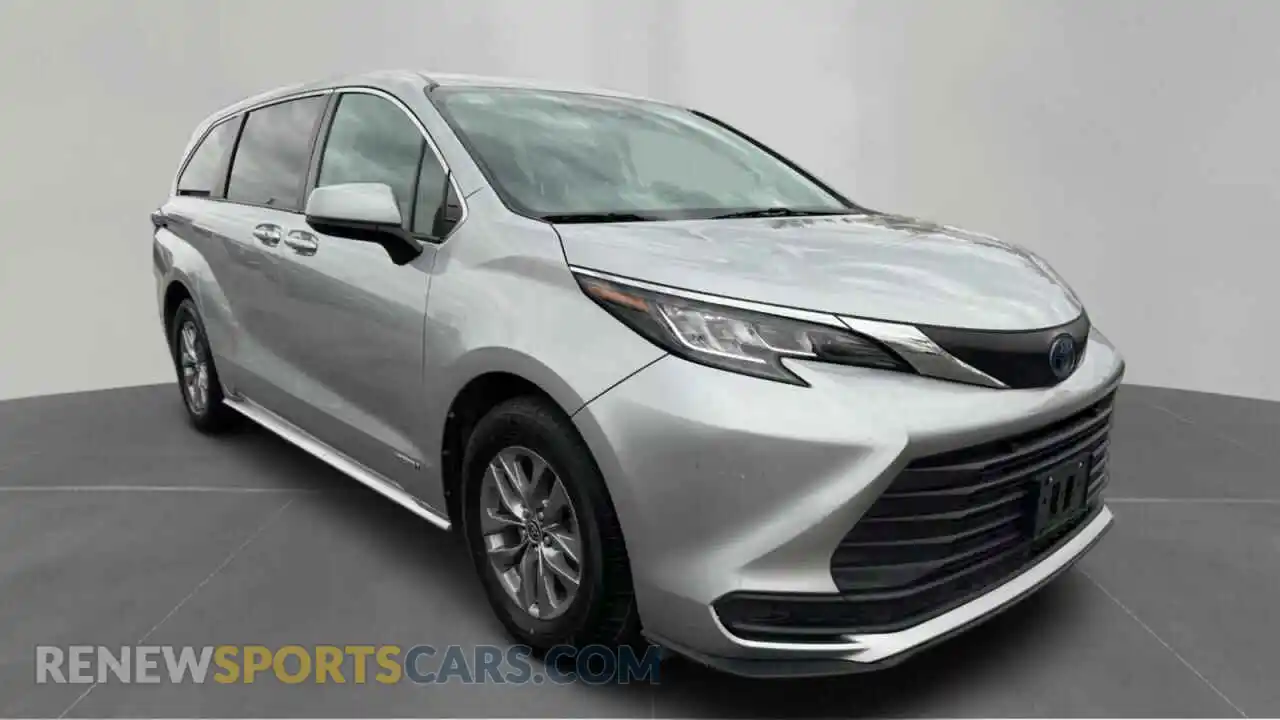 1 Photograph of a damaged car 5TDKSKFC4MS036339 TOYOTA All Models 2021