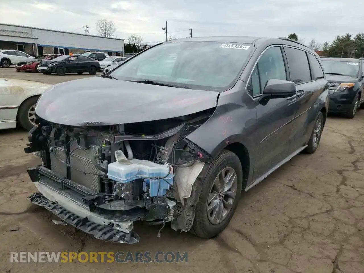 1 Photograph of a damaged car 5TDKSKFC6MS030087 TOYOTA All Models 2021