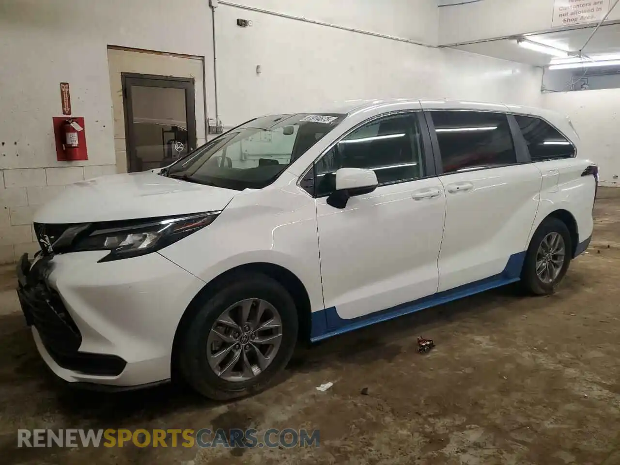 1 Photograph of a damaged car 5TDKSKFC7MS023634 TOYOTA All Models 2021