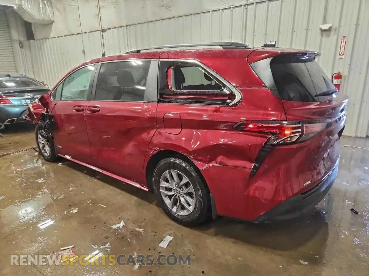 2 Photograph of a damaged car 5TDKSKFC8MS037476 TOYOTA All Models 2021