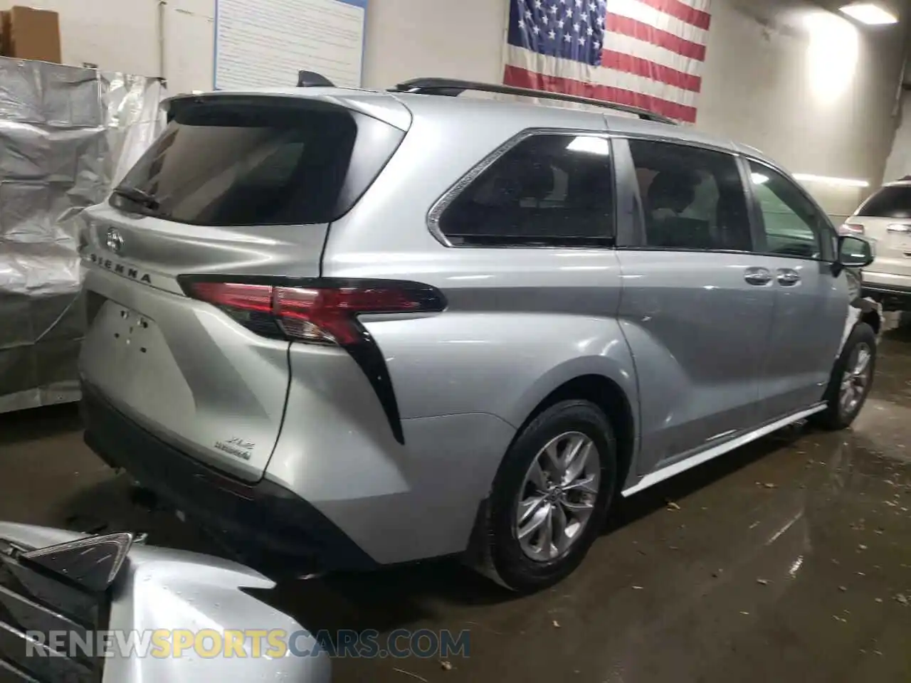 3 Photograph of a damaged car 5TDYRKEC0MS057891 TOYOTA All Models 2021