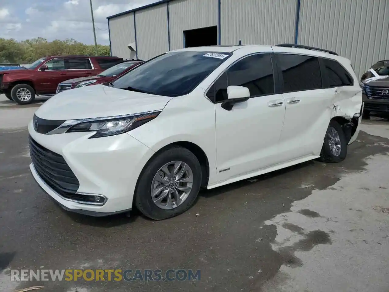 1 Photograph of a damaged car 5TDYRKEC0MS061455 TOYOTA All Models 2021