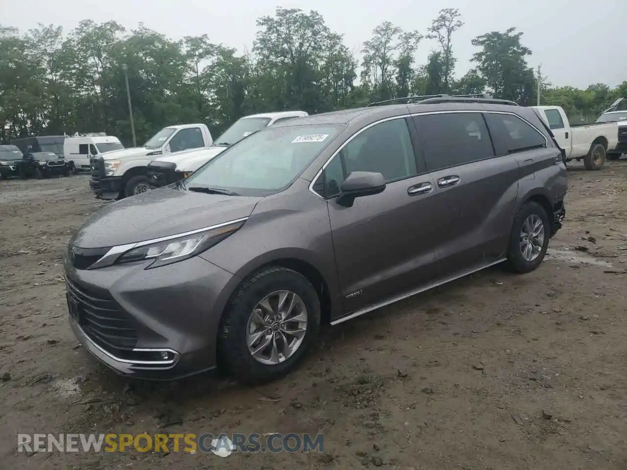 1 Photograph of a damaged car 5TDYRKEC0MS071810 TOYOTA All Models 2021
