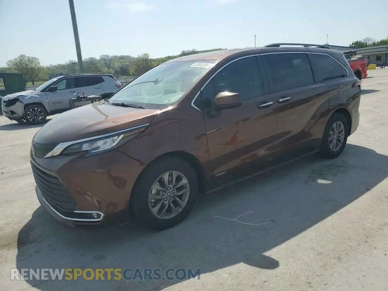 1 Photograph of a damaged car 5TDYRKEC1MS045992 TOYOTA All Models 2021