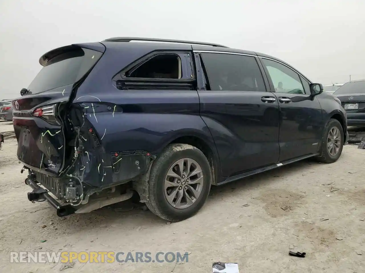 3 fotografías del automóvil dañado 5TDYRKEC1MS060752 TOYOTA All Models 2021