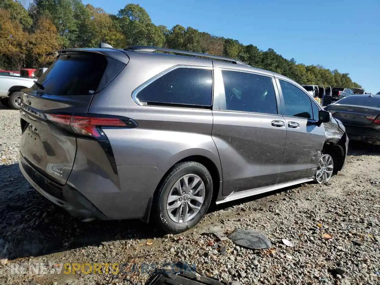 3 Photograph of a damaged car 5TDYRKEC3MS055181 TOYOTA All Models 2021