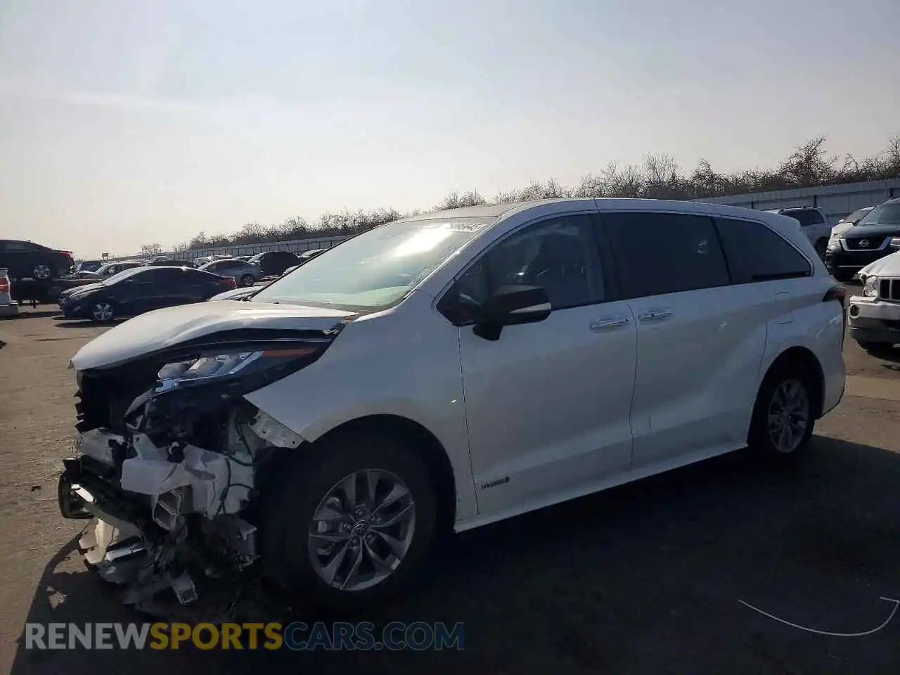 1 Photograph of a damaged car 5TDYRKEC4MS063001 TOYOTA All Models 2021