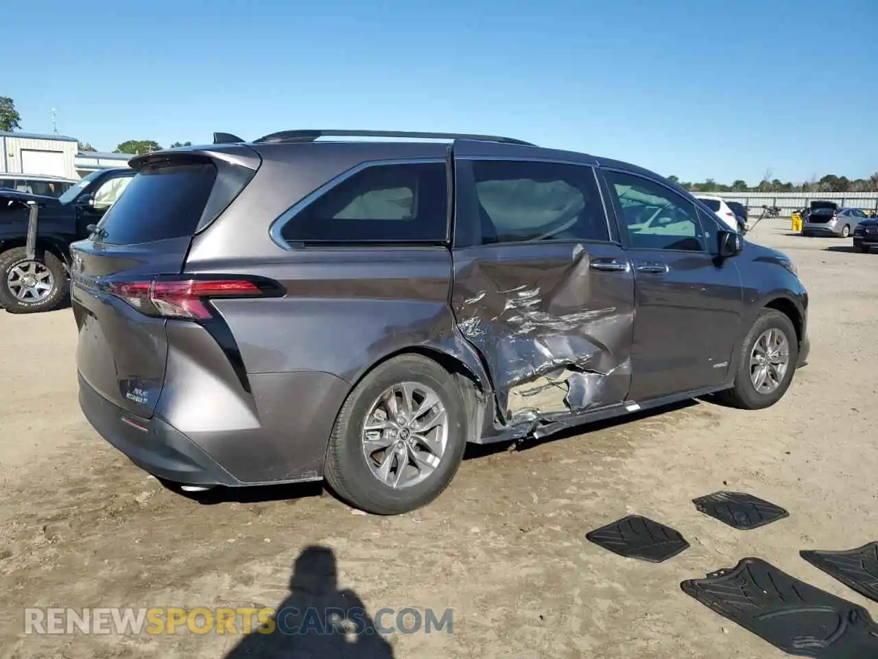 3 Фотография поврежденного автомобиля 5TDYRKEC6MS009456 TOYOTA All Models 2021