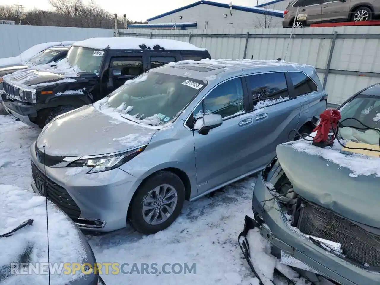 1 Photograph of a damaged car 5TDYRKEC8MS015209 TOYOTA All Models 2021