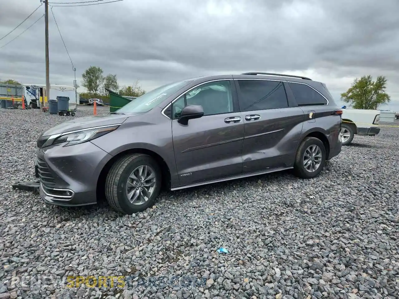 1 Photograph of a damaged car 5TDYRKEC8MS053572 TOYOTA All Models 2021