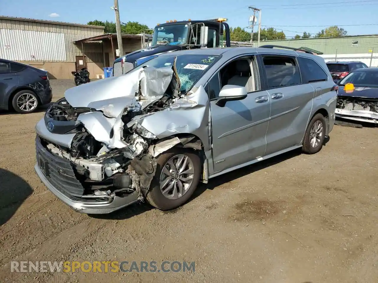 1 Photograph of a damaged car 5TDYRKECXMS029046 TOYOTA All Models 2021